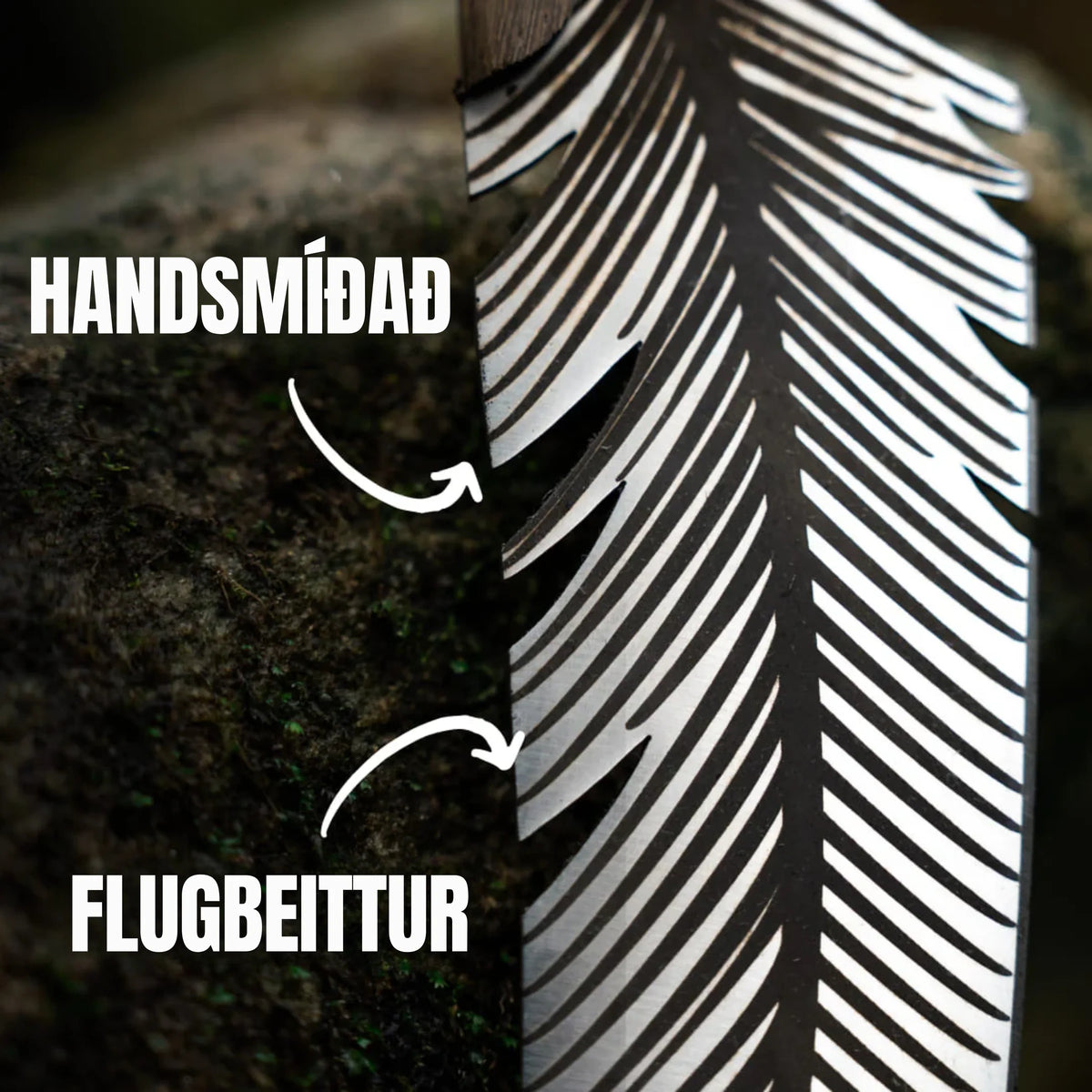 Takumi Hrafn™ - Japanskur fjöðurhnífur